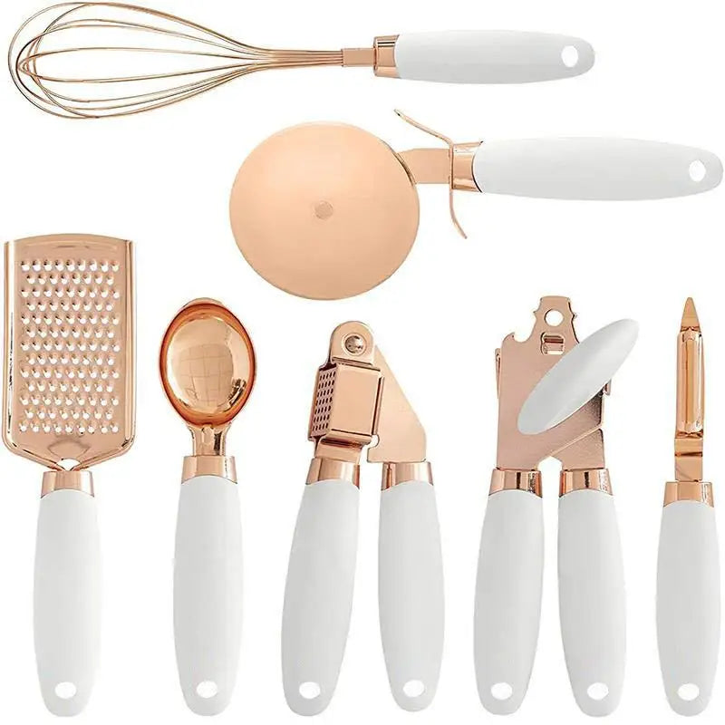 Rose Gold Kitchen Tool Set – 7 Pieces