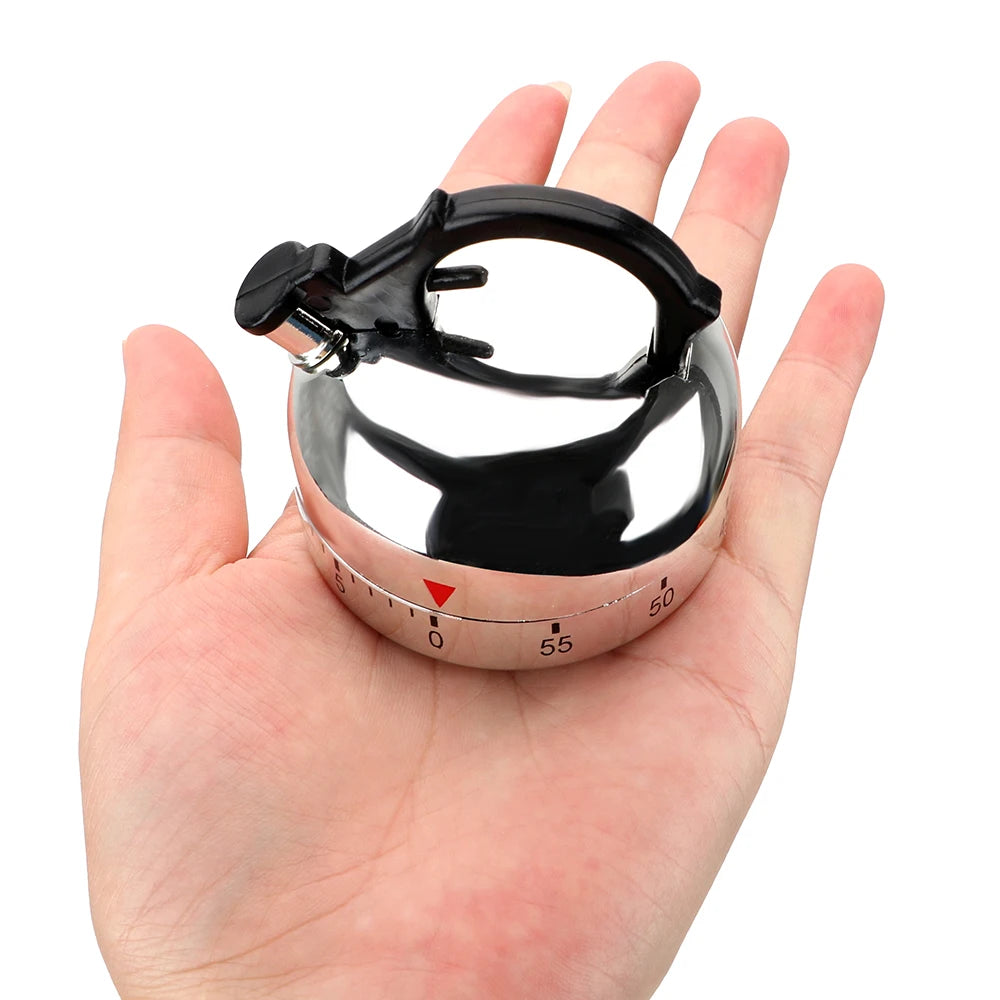 Kettle-Shaped Mechanical Kitchen Timer – 60 Minutes